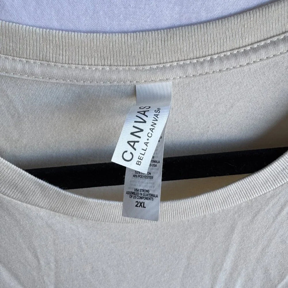 Beige Graphic Tee 'Chosen' Design, I Peter 2:9, Soft Cotton, Size 2XL - Picture 4 of 5